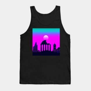 Classic synthwave city Tank Top